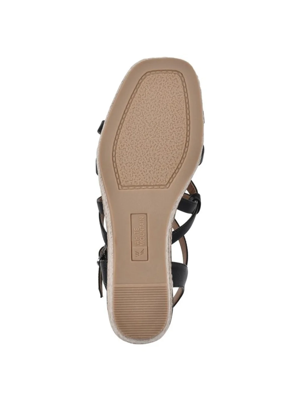 Black Women's Wedge Espadrille Sandals. White Mountain, 9.5